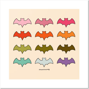 Rainbow Bats Posters and Art